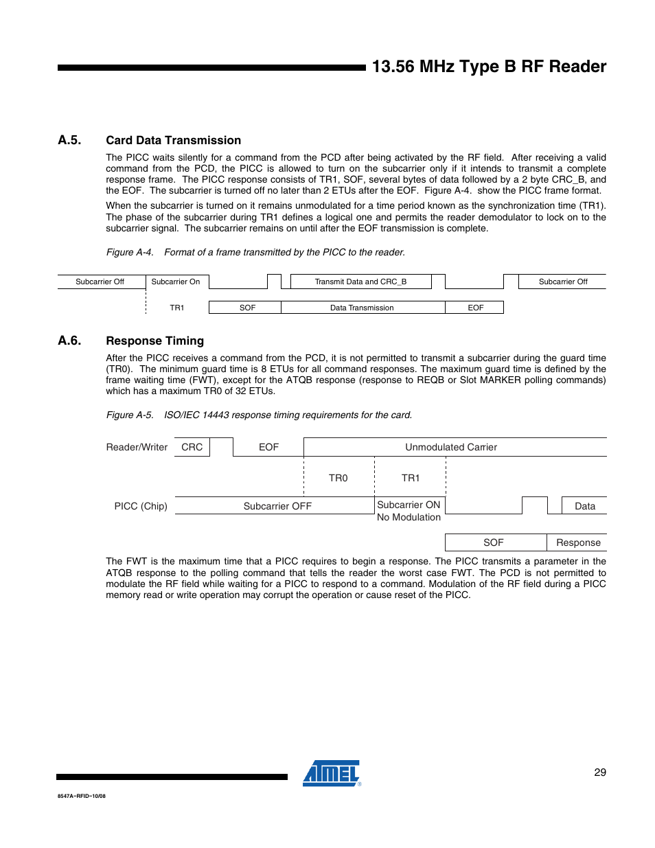 56 mhz type b rf reader | Rainbow Electronics AT88RF1354 User Manual | Page 29 / 50