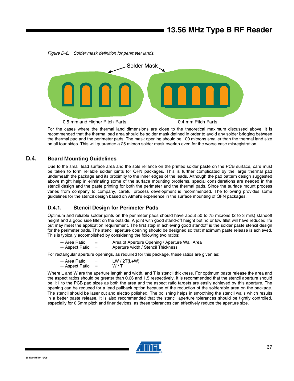 56 mhz type b rf reader | Rainbow Electronics AT88RF1354 User Manual | Page 37 / 50