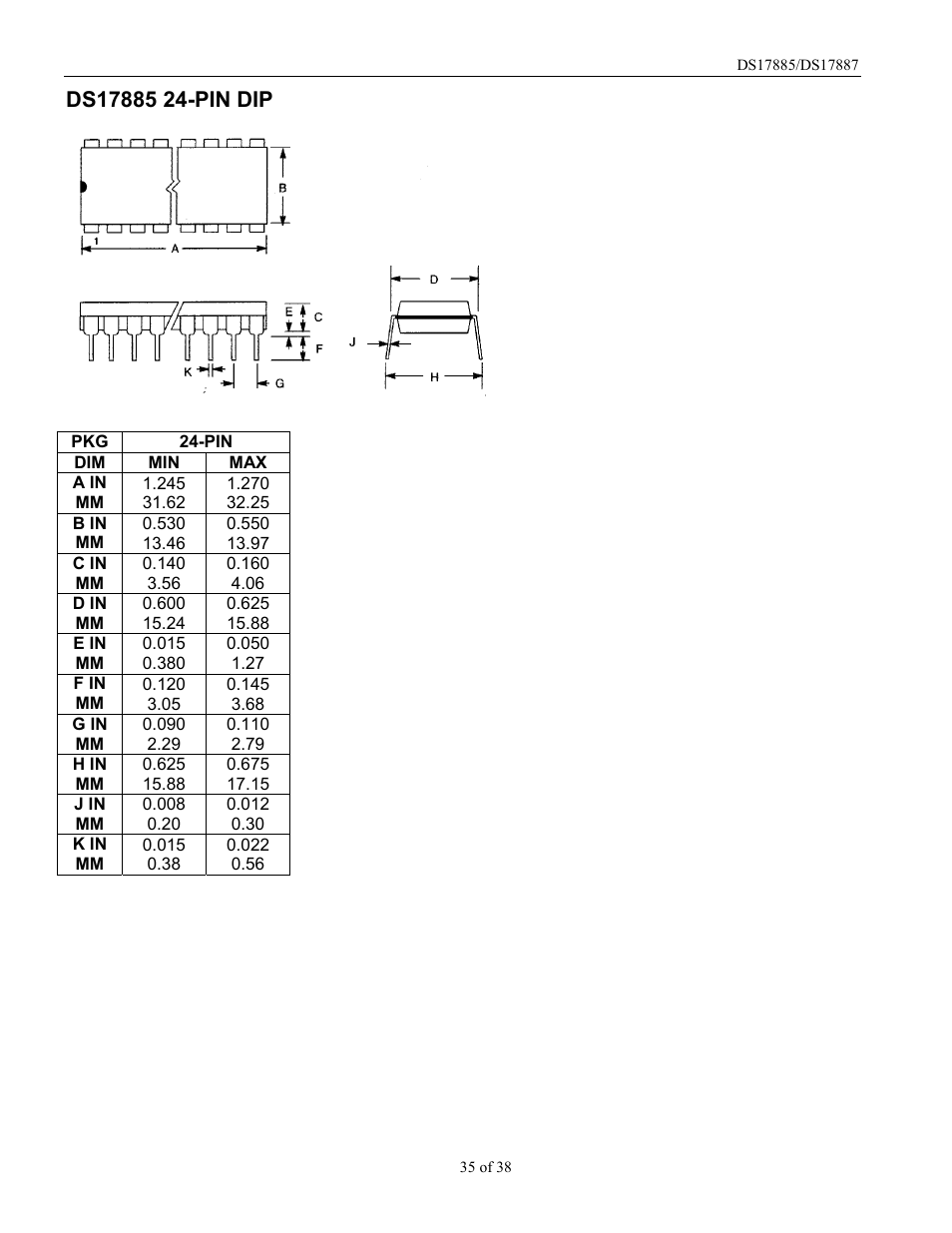 Rainbow Electronics DS17887 User Manual | Page 35 / 38