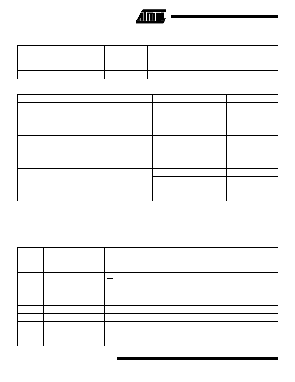 Dc and ac operating range, Operating modes, Dc characteristics | Rainbow Electronics AT29C1024 User Manual | Page 4 / 16