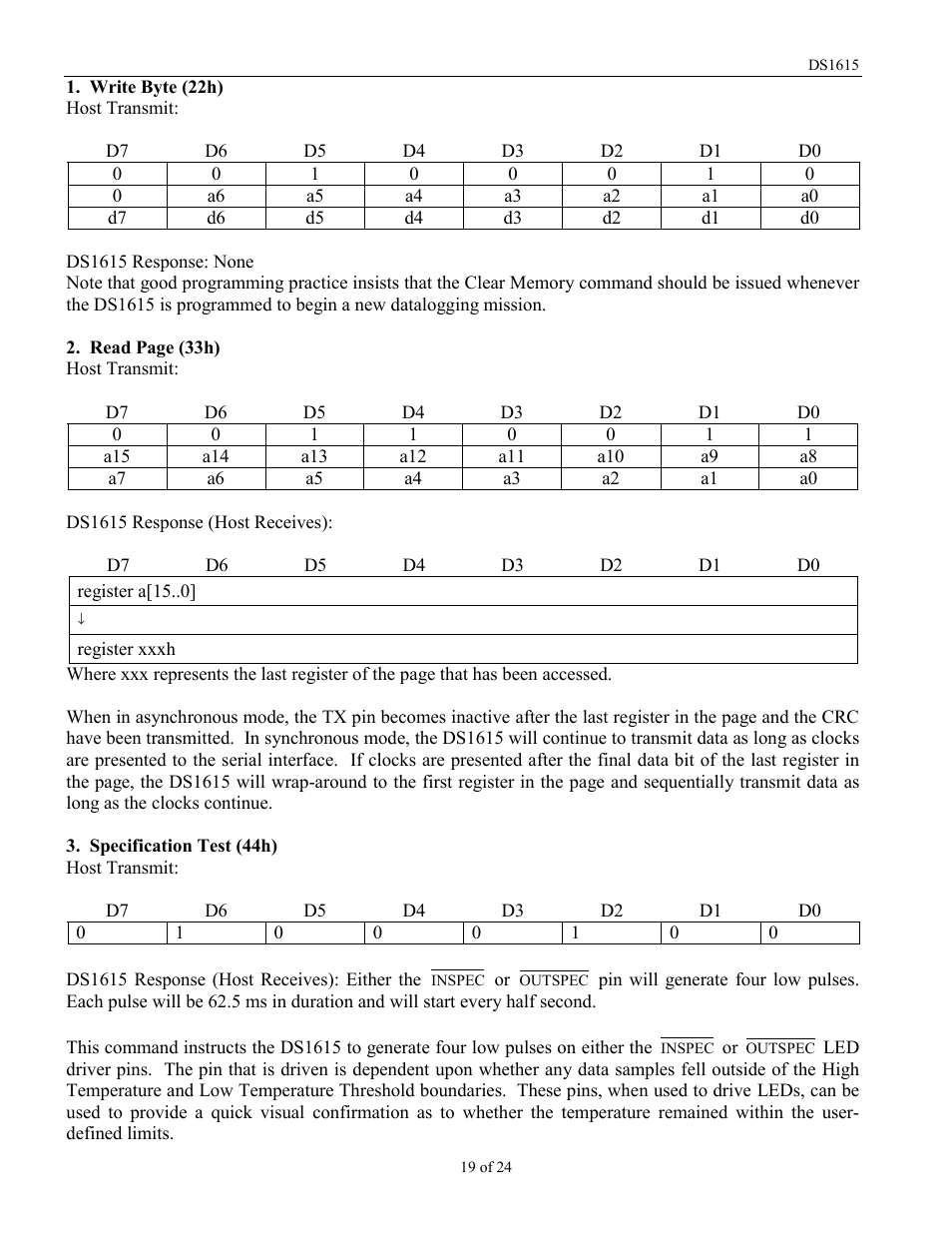 Rainbow Electronics DS1615 User Manual | Page 19 / 24
