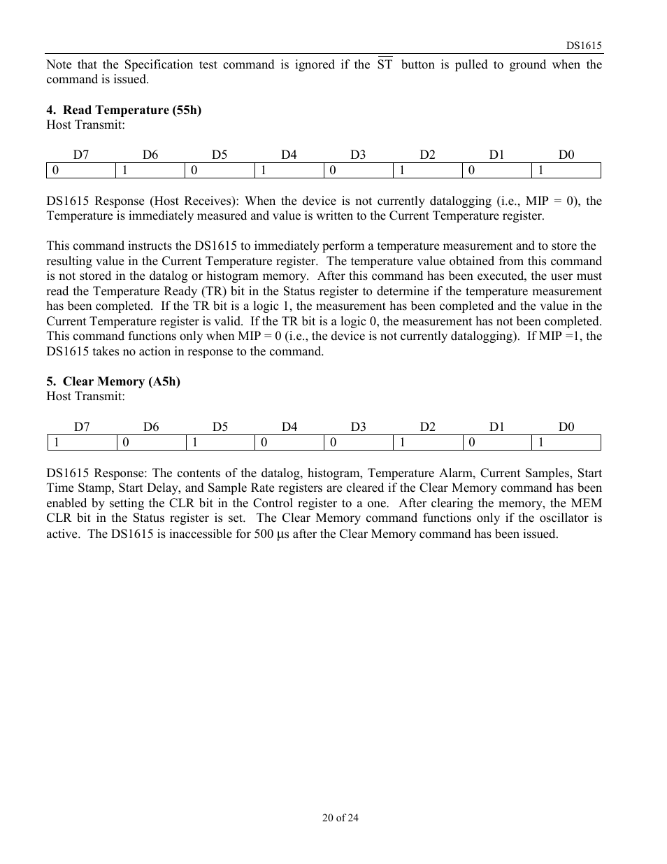 Rainbow Electronics DS1615 User Manual | Page 20 / 24