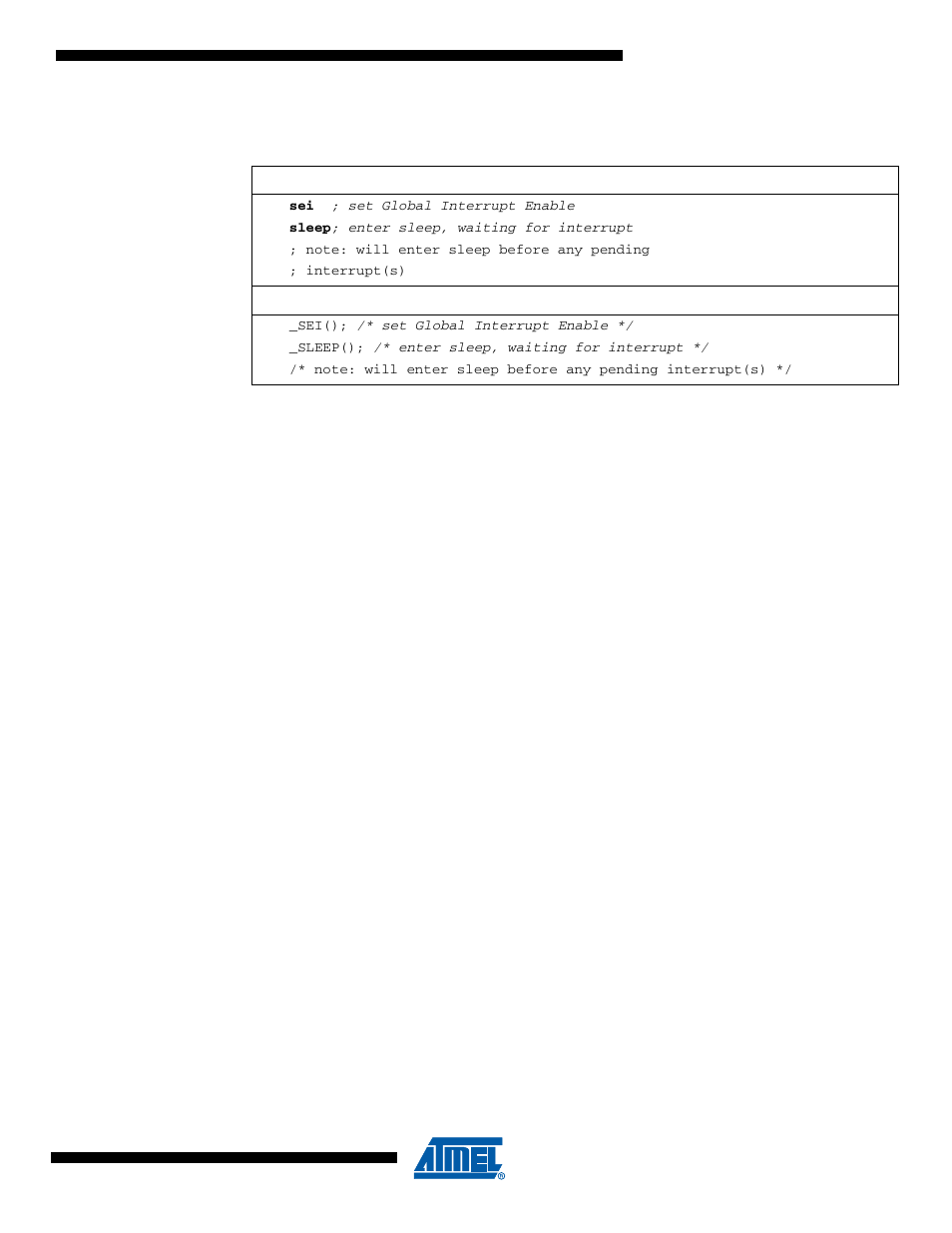 1 interrupt response time, Atmega4hvd/8hvd | Rainbow Electronics ATmega8HVD User Manual | Page 13 / 168