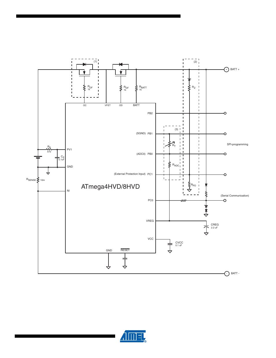 Operating circuit, Atmega4hvd/8hvd, Figure 25-1. operating circuit diagram | Rainbow Electronics ATmega8HVD User Manual | Page 141 / 168