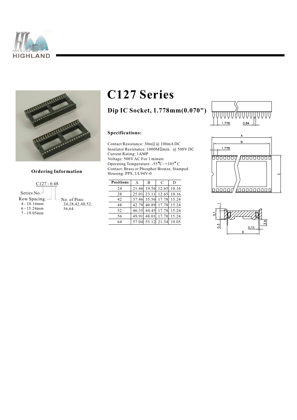 Rainbow Electronics C127 Series User Manual | 1 page