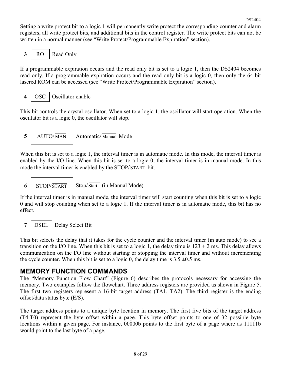 Rainbow Electronics DS2404 User Manual | Page 8 / 29