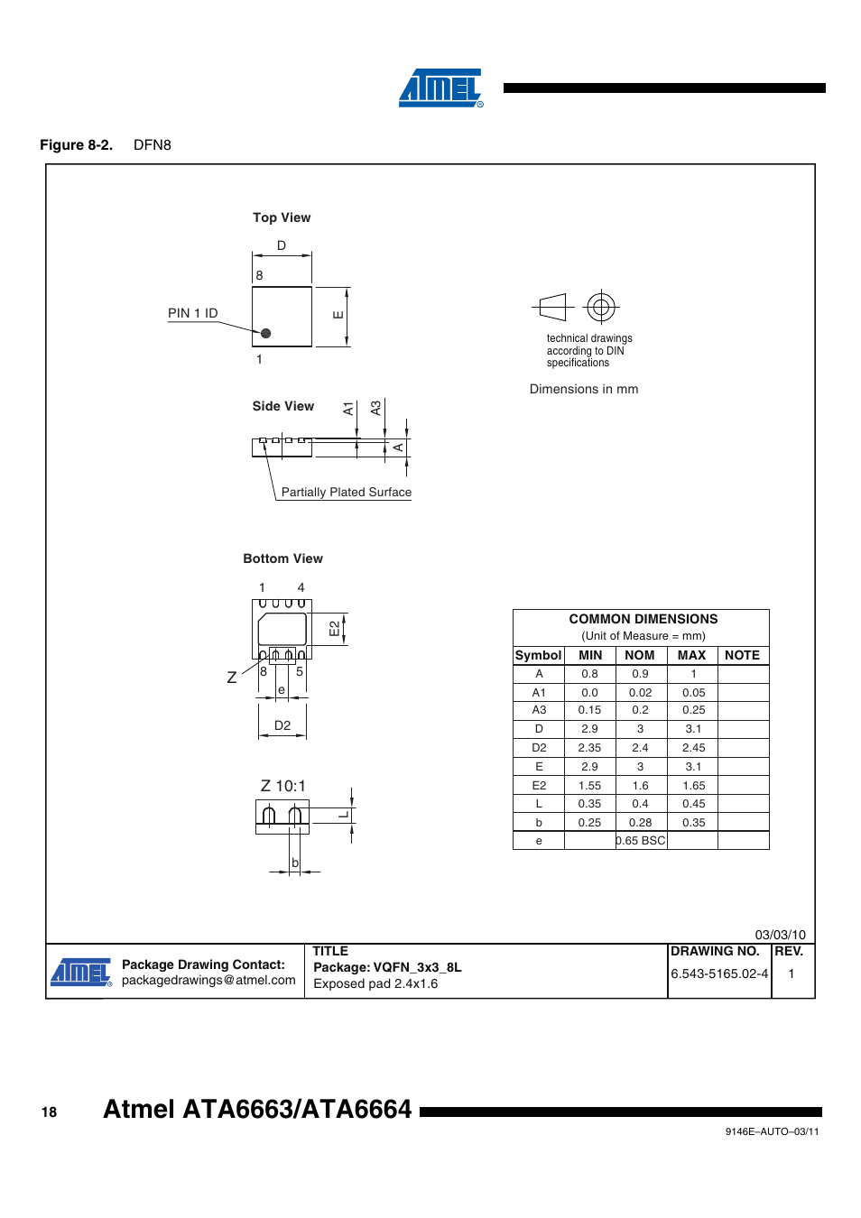 Z 10:1 | Rainbow Electronics ATA6664 User Manual | Page 18 / 20