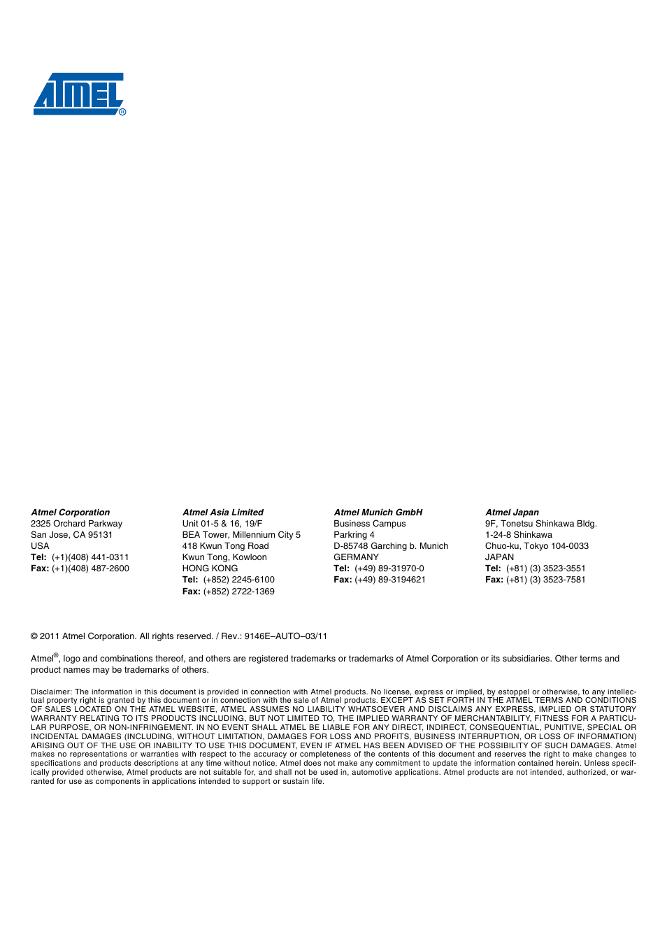 Rainbow Electronics ATA6664 User Manual | Page 20 / 20