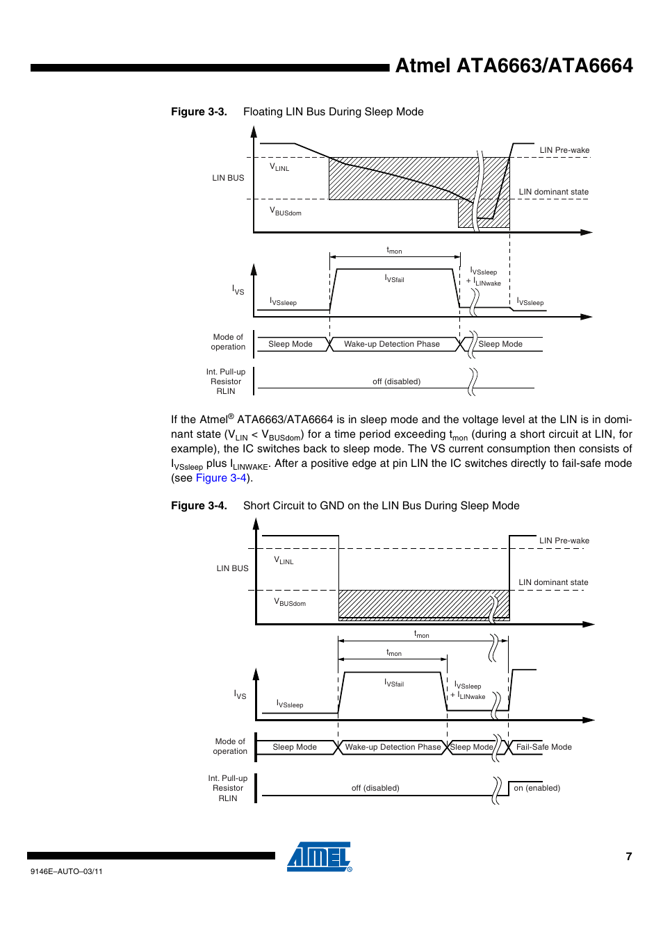 For a time period exceeding t, Plus i | Rainbow Electronics ATA6664 User Manual | Page 7 / 20