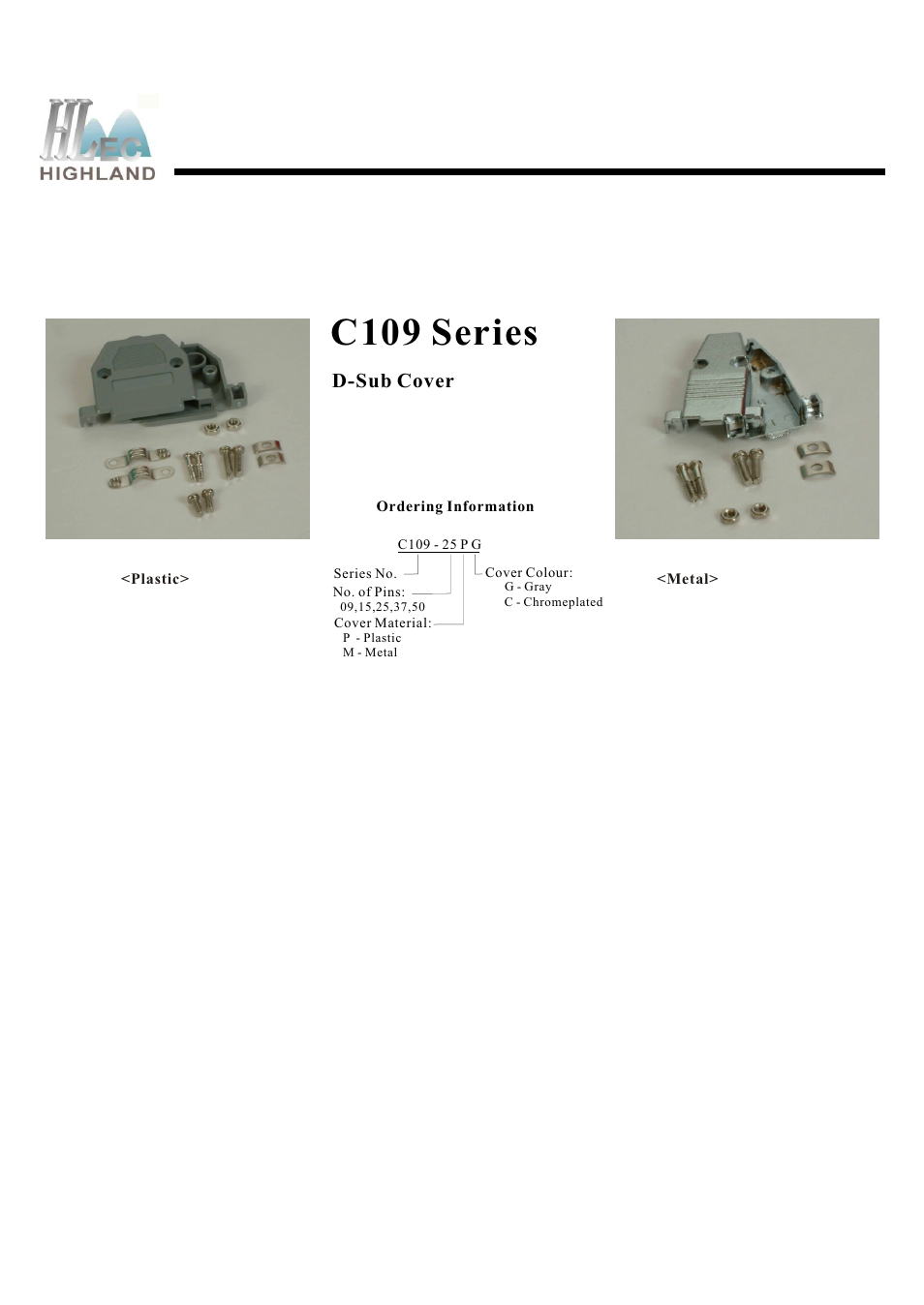 Rainbow Electronics C109 Series User Manual | 1 page