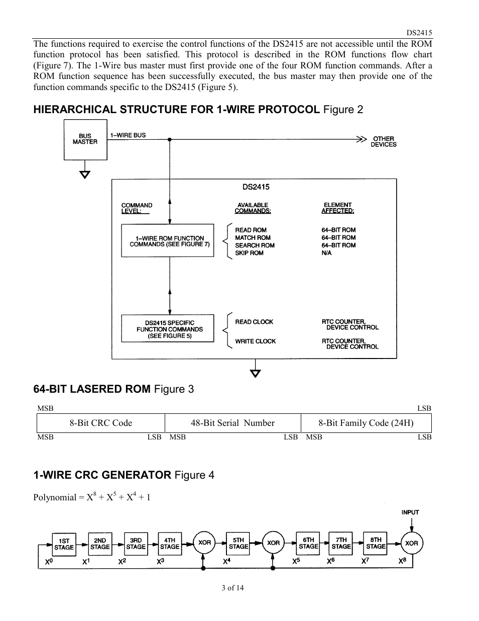 Wire crc generator figure 4 | Rainbow Electronics DS2415 User Manual | Page 3 / 14