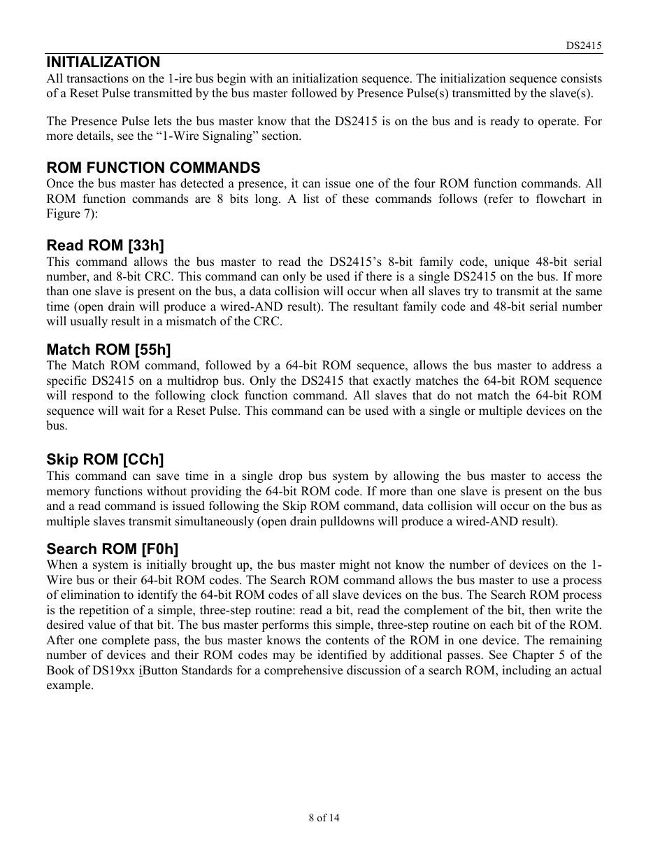 Rainbow Electronics DS2415 User Manual | Page 8 / 14