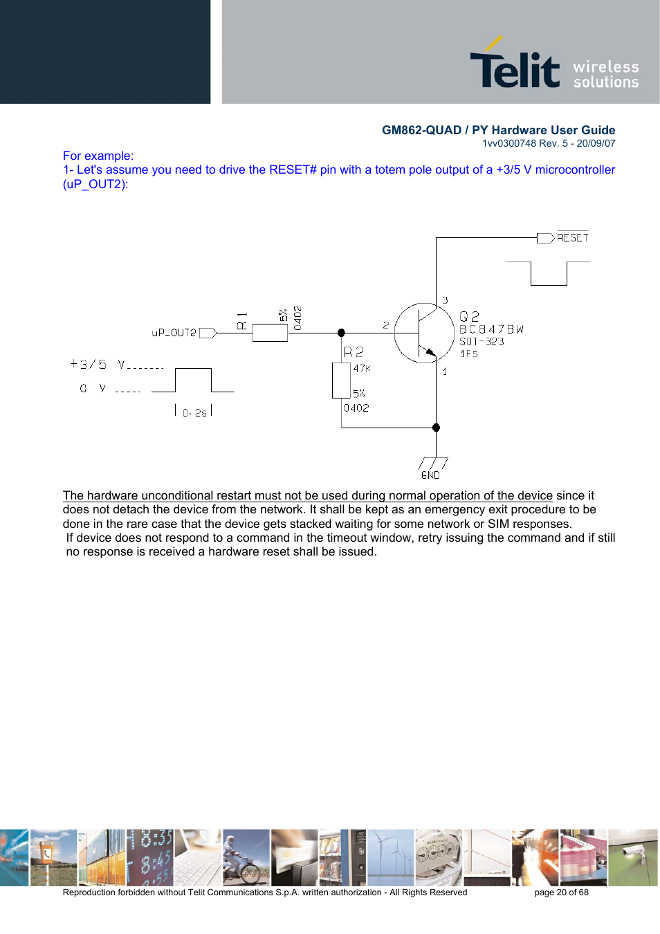 Rainbow Electronics GM862-QUAD-PY User Manual | Page 20 / 68