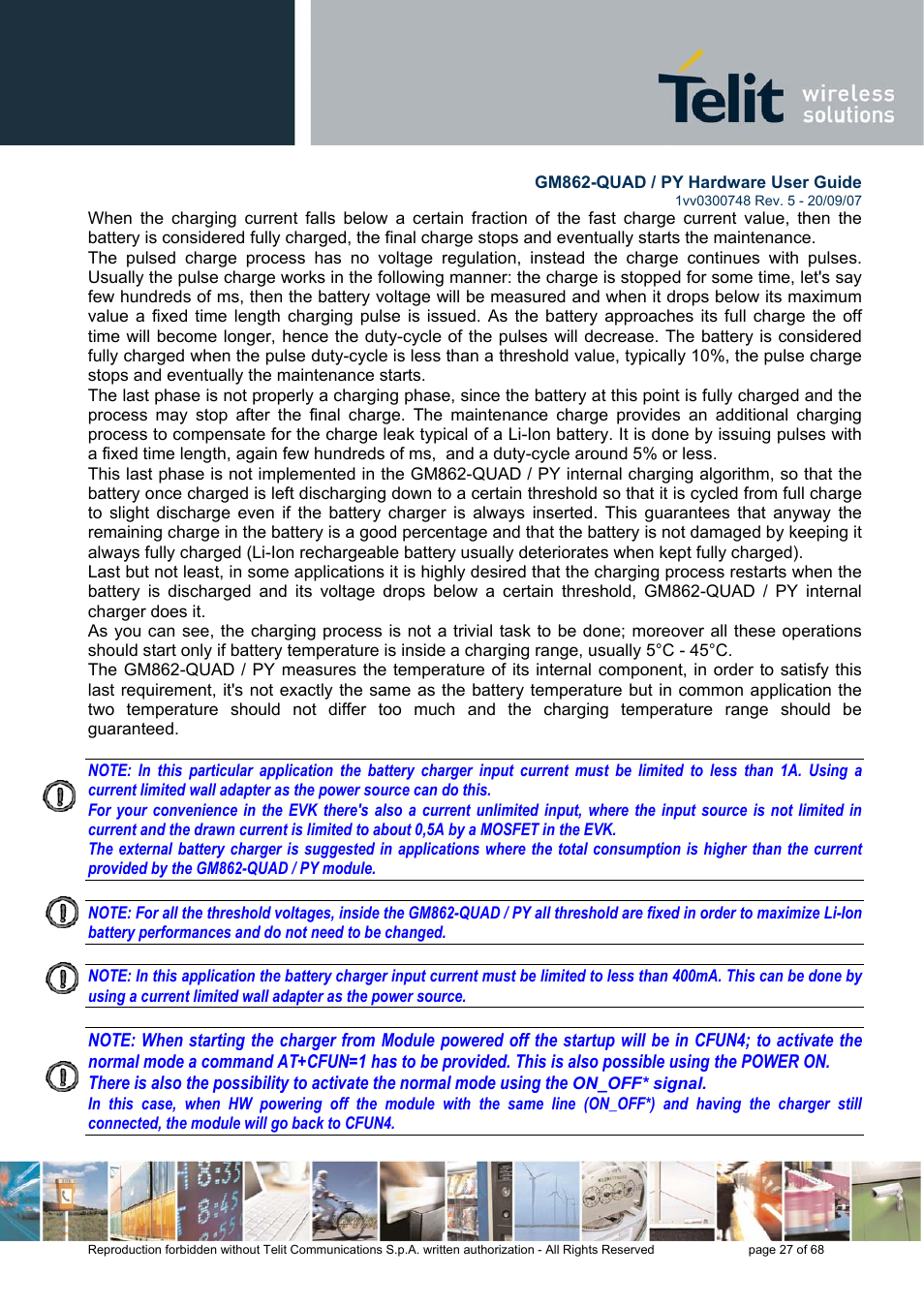 Rainbow Electronics GM862-QUAD-PY User Manual | Page 27 / 68