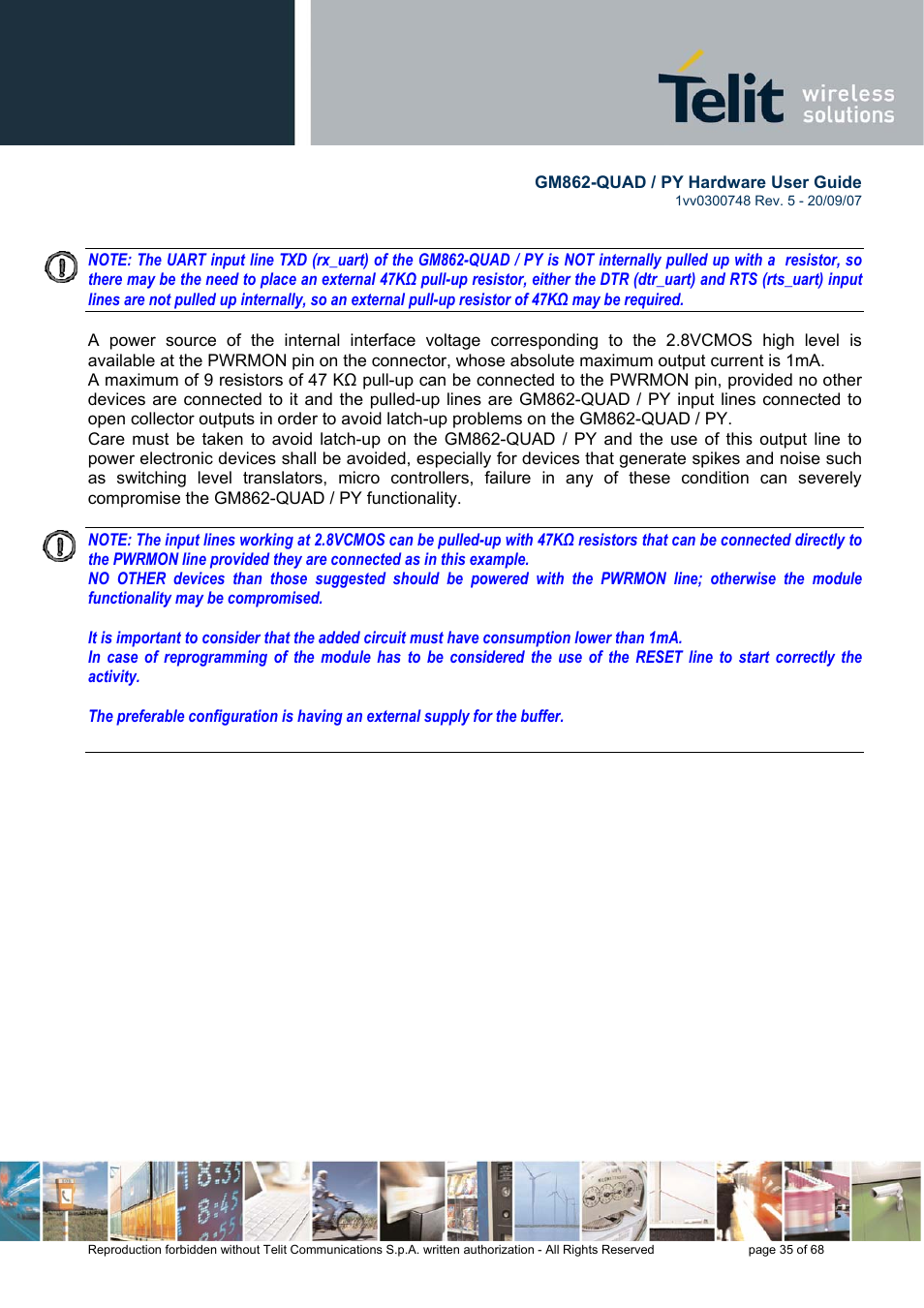 Rainbow Electronics GM862-QUAD-PY User Manual | Page 35 / 68