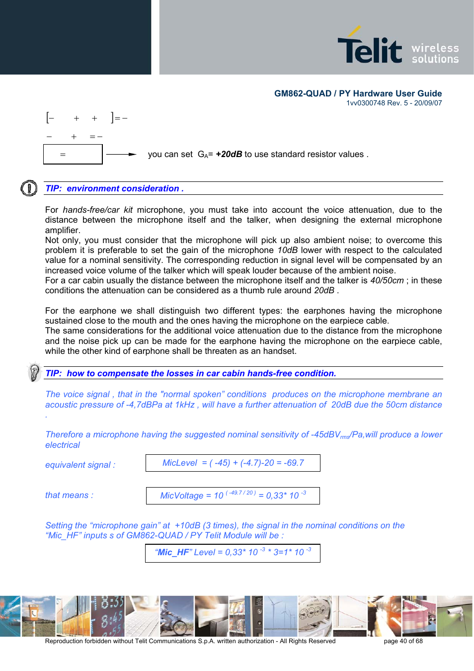 Rainbow Electronics GM862-QUAD-PY User Manual | Page 40 / 68