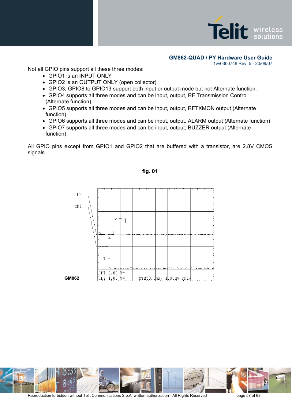 Rainbow Electronics GM862-QUAD-PY User Manual | Page 57 / 68