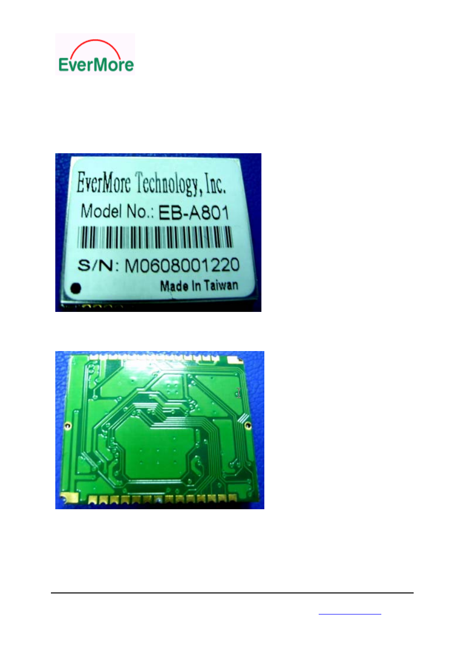 Hardware interface | Rainbow Electronics EB-A801 User Manual | Page 7 / 18