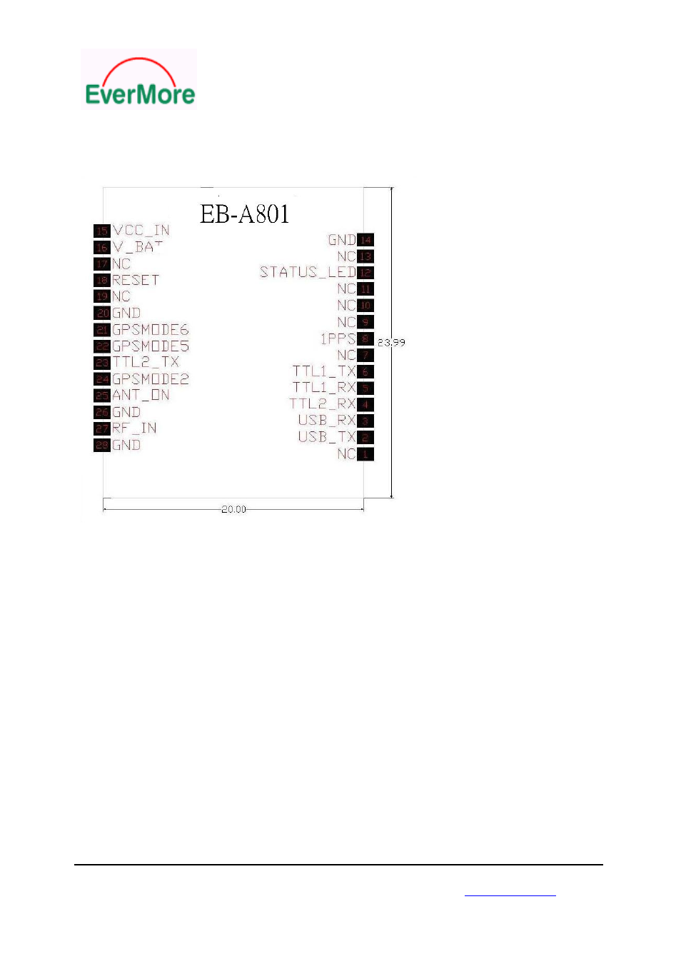 3 eb-a801 pin assignment | Rainbow Electronics EB-A801 User Manual | Page 9 / 18