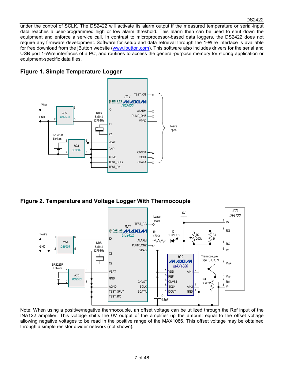 Figure 1. simple temperature logger | Rainbow Electronics DS2422 User Manual | Page 7 / 48