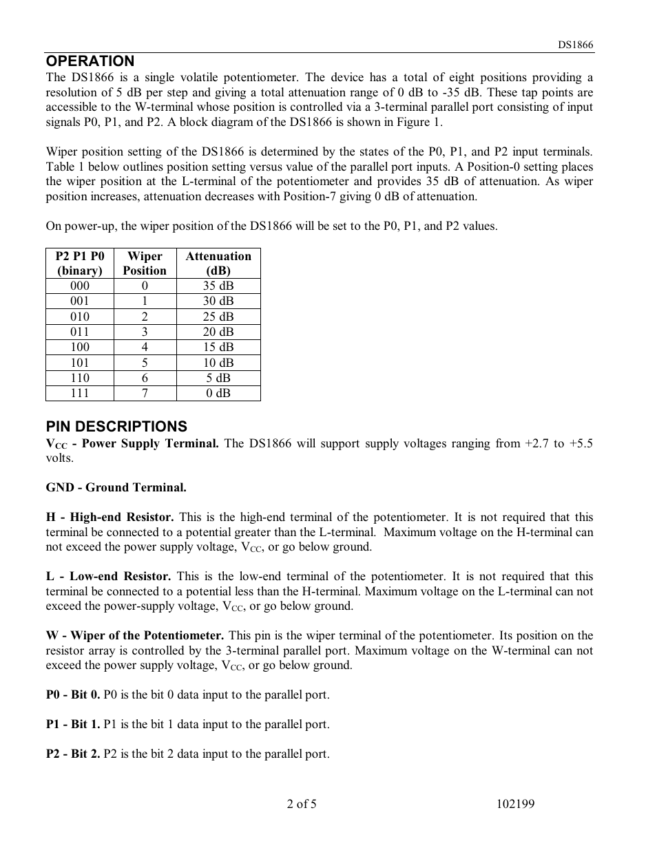 Rainbow Electronics DS1866 User Manual | Page 2 / 5