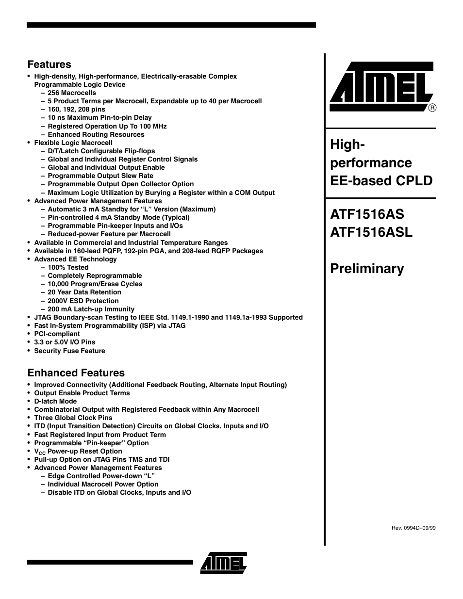 Rainbow Electronics ATF1516ASL User Manual | 13 pages