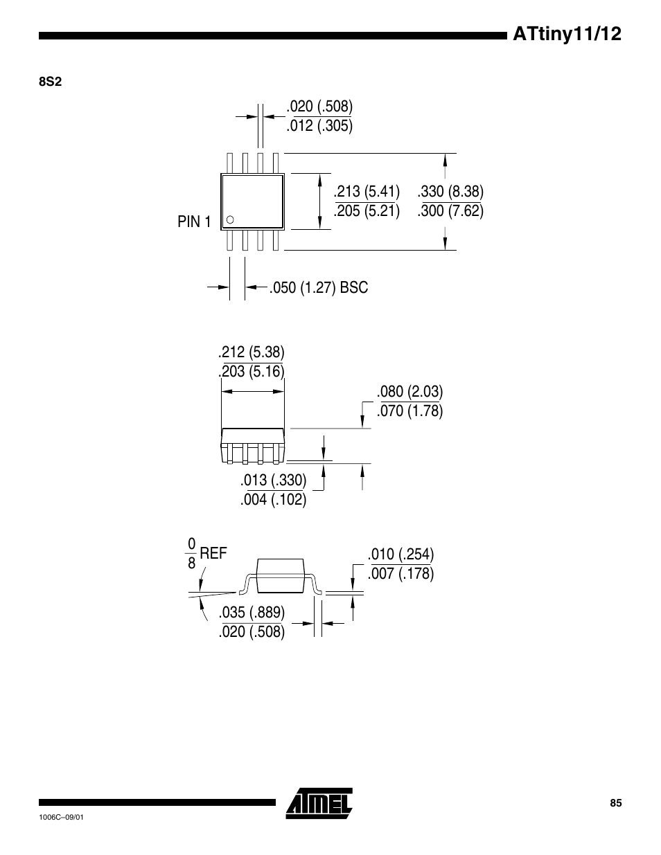 Attiny11/12 | Rainbow Electronics ATtiny12 User Manual | Page 85 / 86