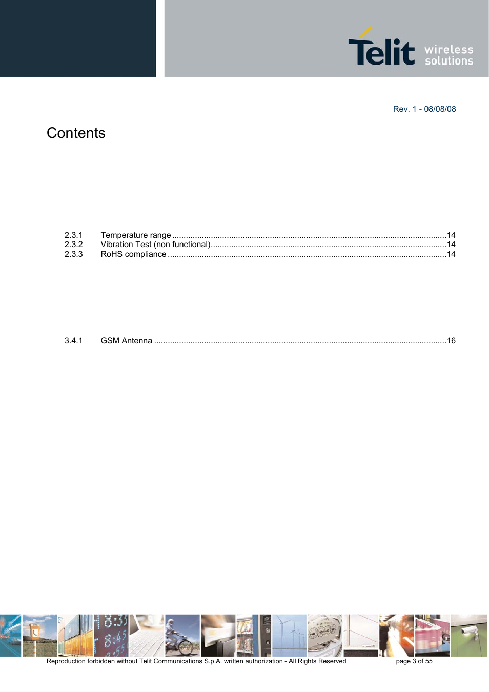 Rainbow Electronics GE863-PRO3 User Manual | Page 3 / 55