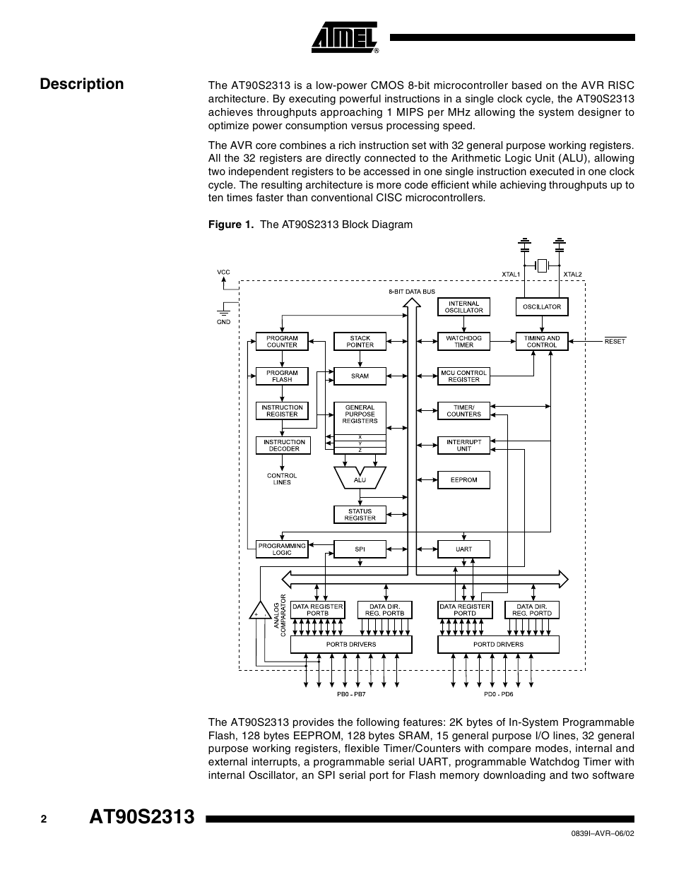 Description | Rainbow Electronics AT90S2313 User Manual | Page 2 / 92