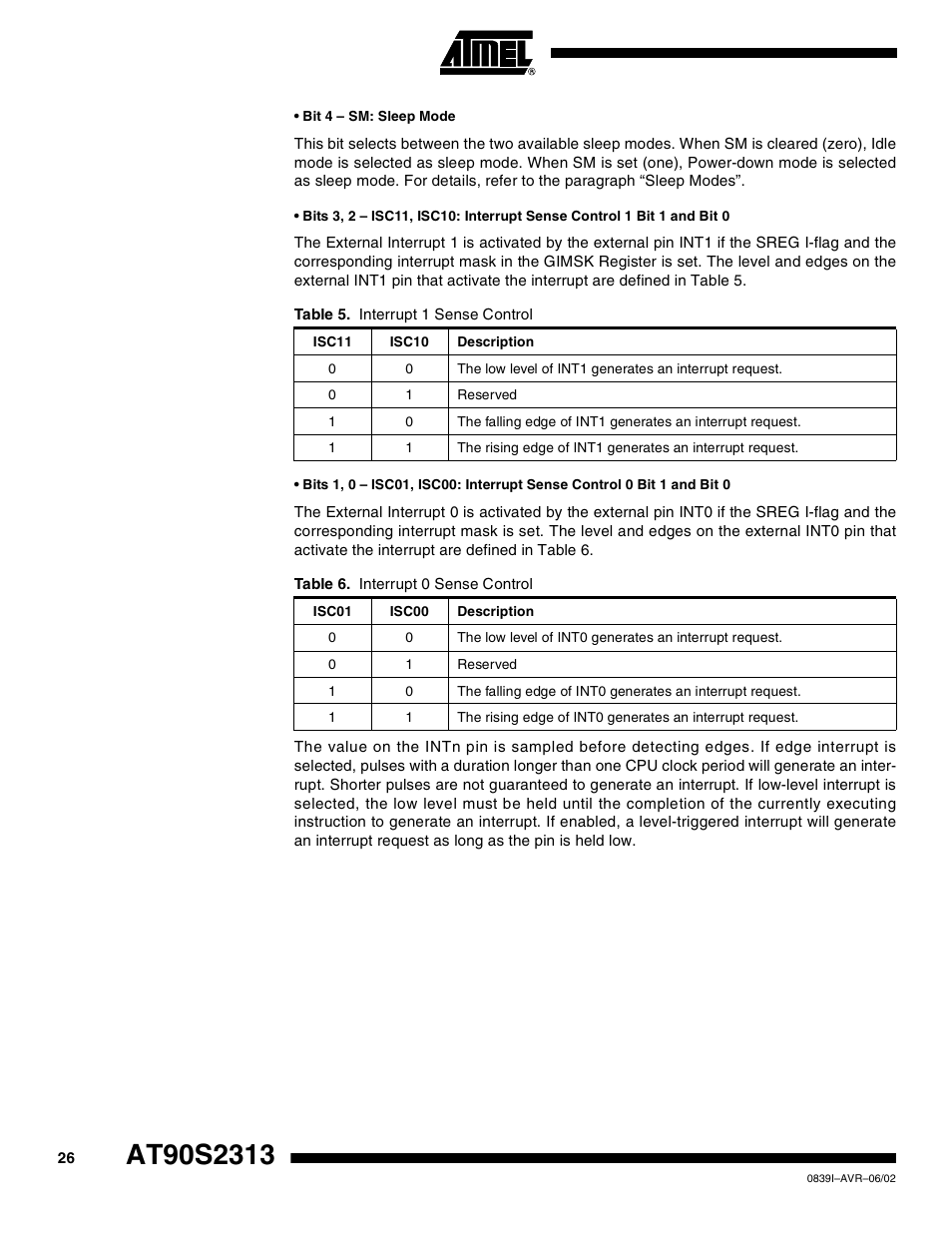 Rainbow Electronics AT90S2313 User Manual | Page 26 / 92