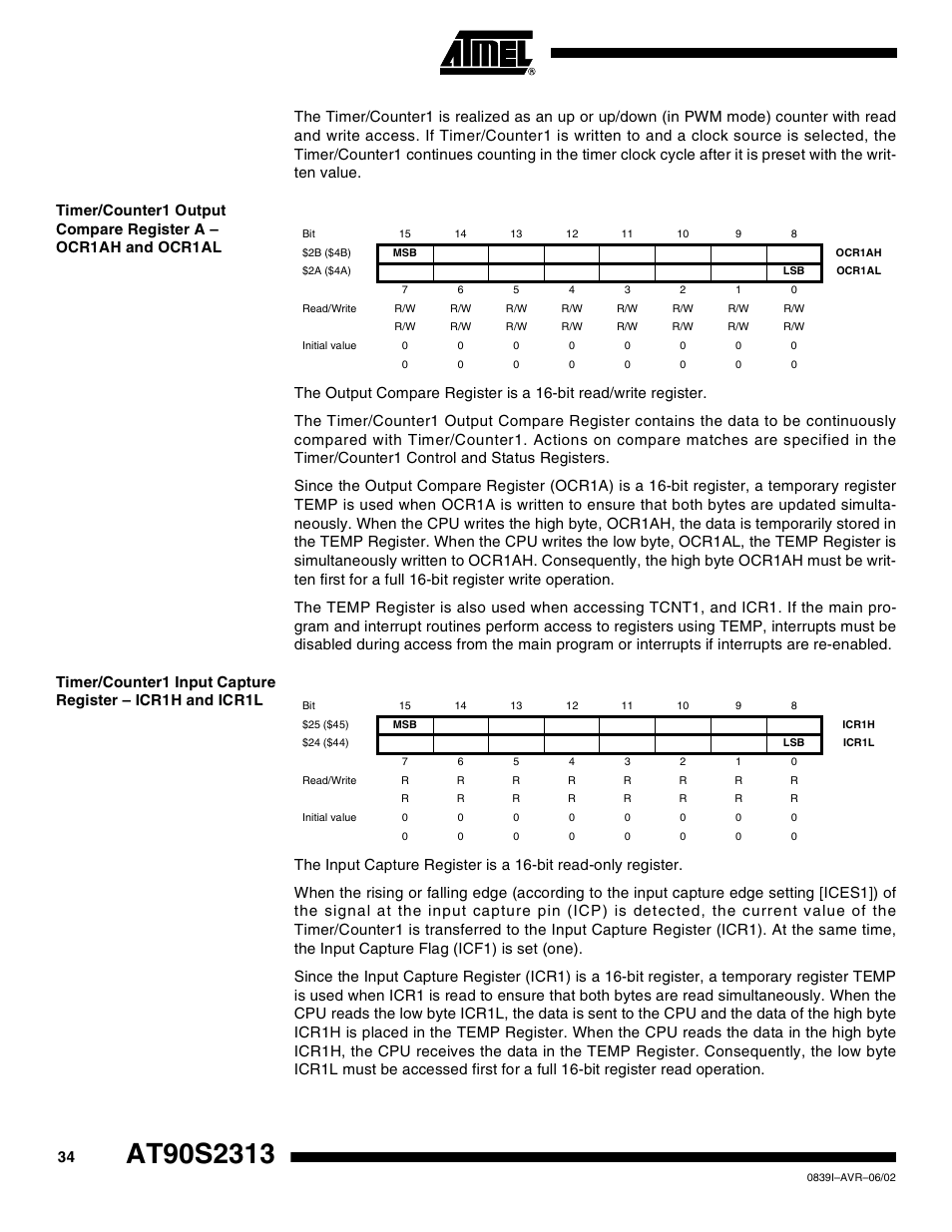 Rainbow Electronics AT90S2313 User Manual | Page 34 / 92