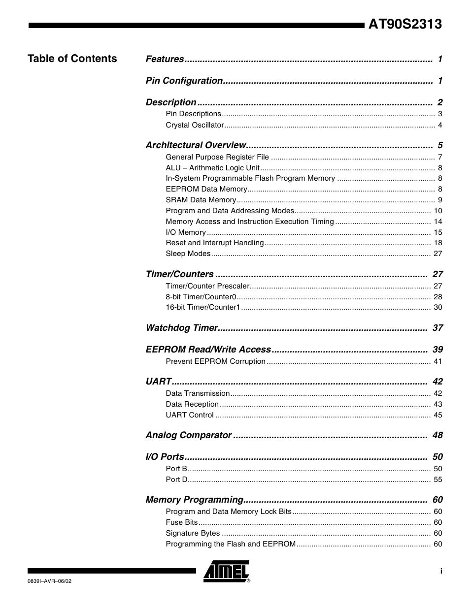 Rainbow Electronics AT90S2313 User Manual | Page 90 / 92