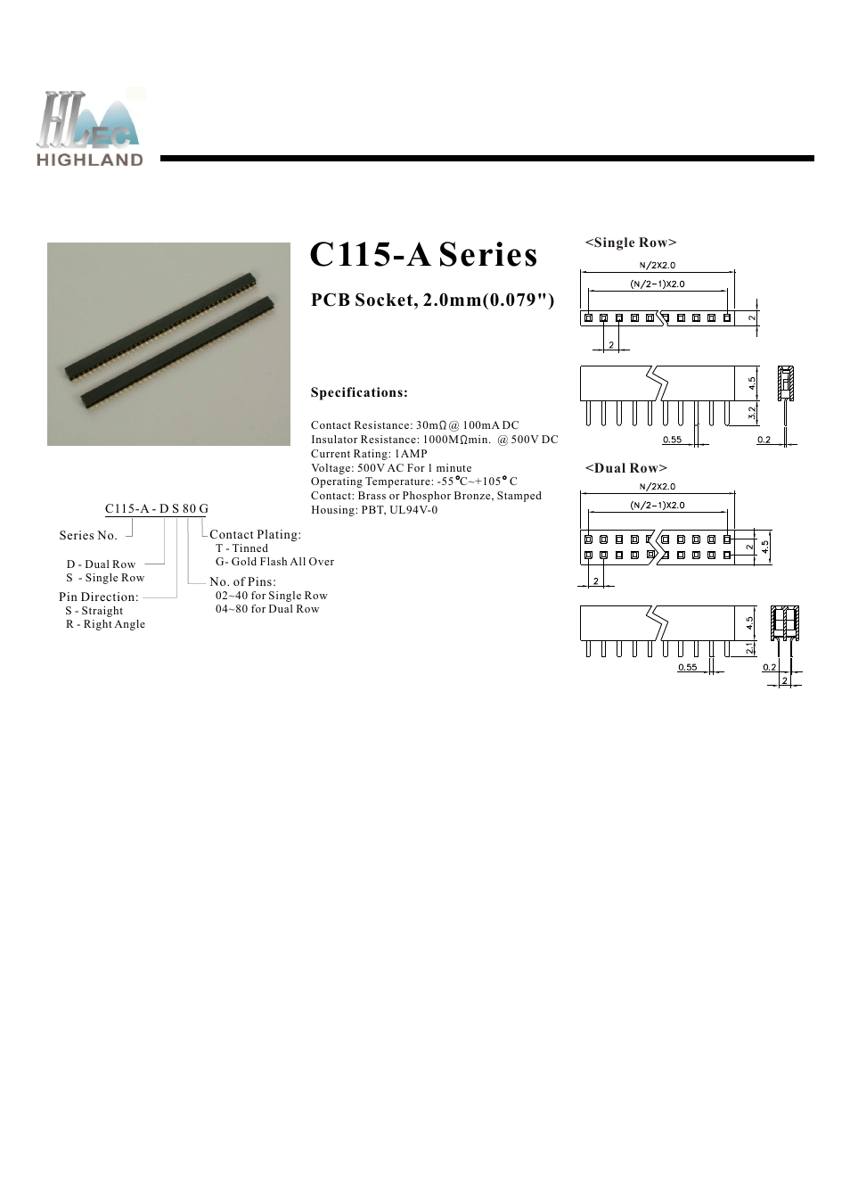 Rainbow Electronics C115-A Series User Manual | 1 page