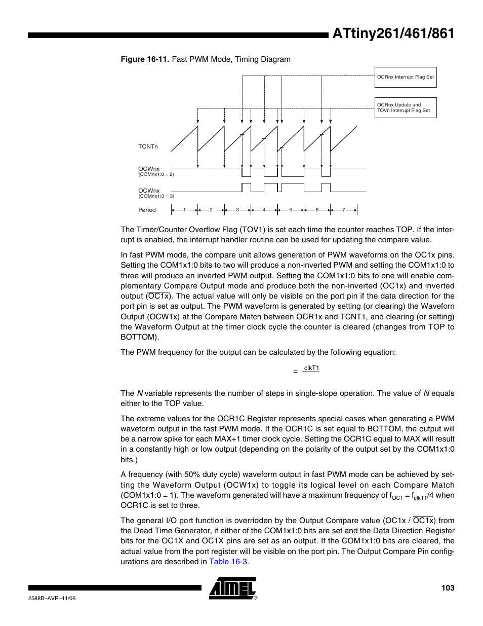 Rainbow Electronics ATtiny861_V User Manual | Page 103 / 236
