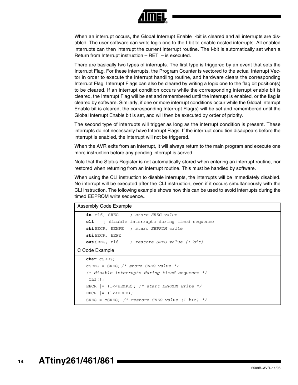 Rainbow Electronics ATtiny861_V User Manual | Page 14 / 236