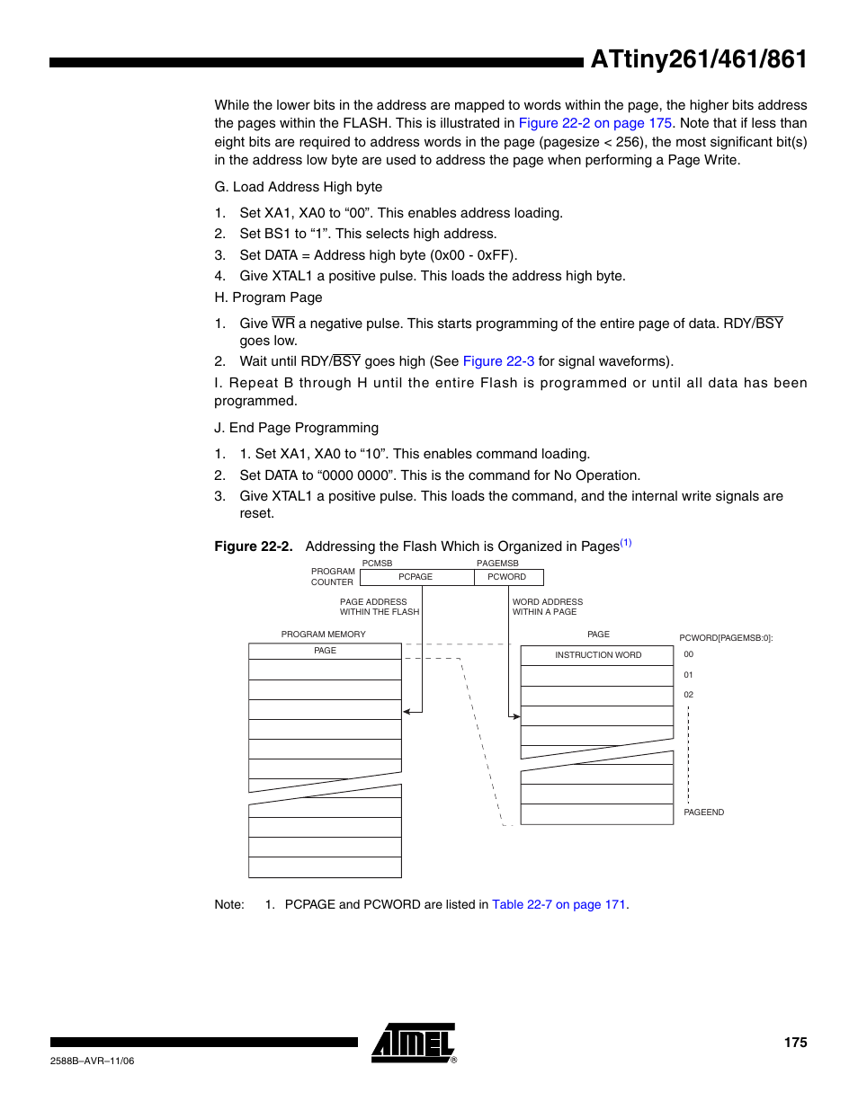 Rainbow Electronics ATtiny861_V User Manual | Page 175 / 236