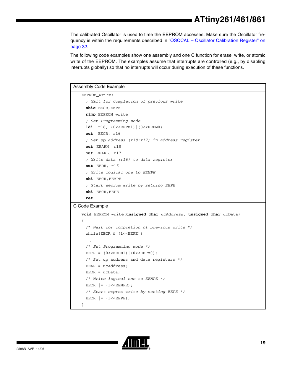 Rainbow Electronics ATtiny861_V User Manual | Page 19 / 236