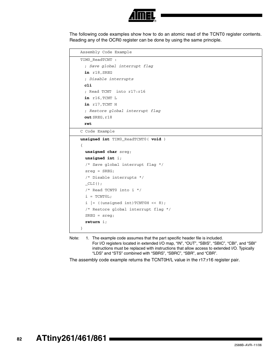 Rainbow Electronics ATtiny861_V User Manual | Page 82 / 236