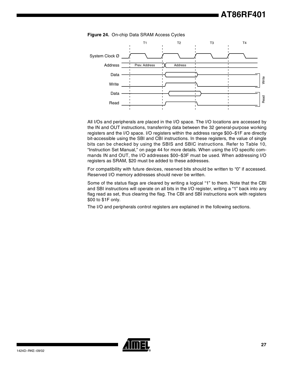 Rainbow Electronics AT86RF401 User Manual | Page 27 / 50
