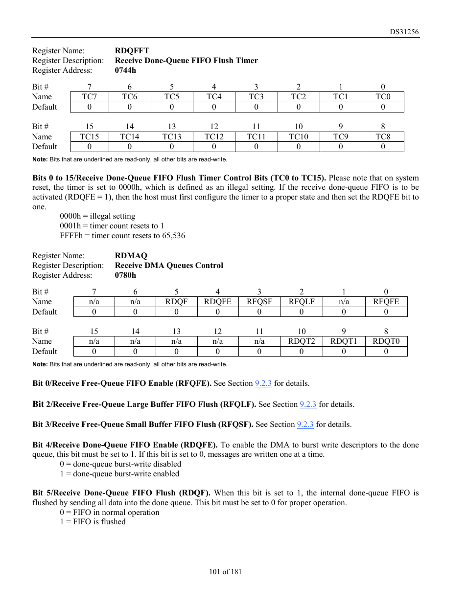 Rainbow Electronics DS31256 User Manual | Page 101 / 181