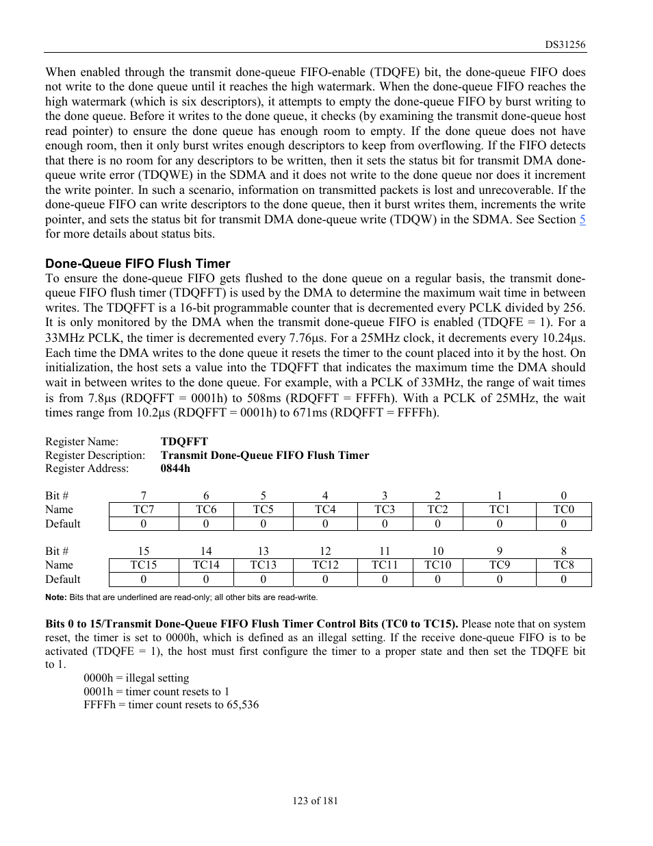 Rainbow Electronics DS31256 User Manual | Page 123 / 181