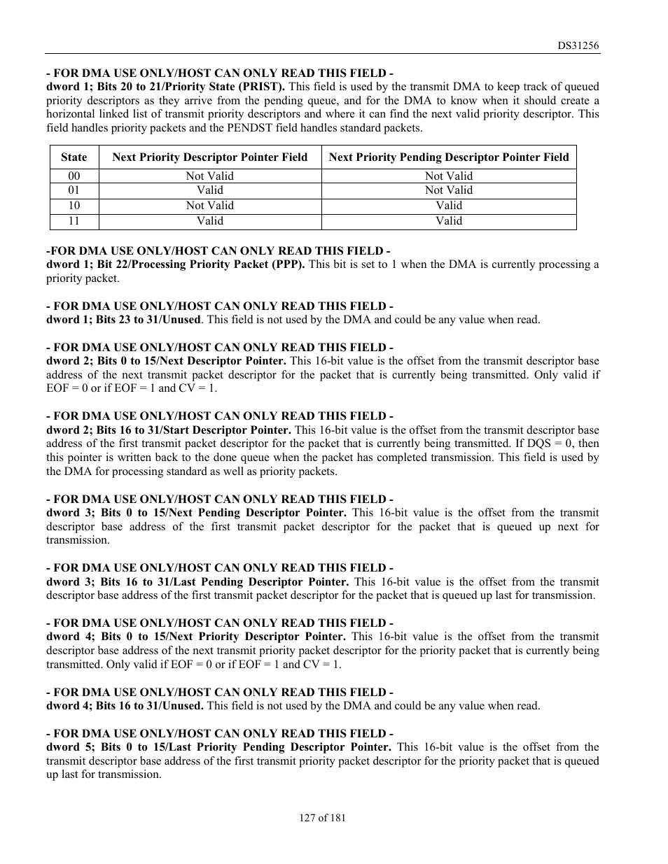 Rainbow Electronics DS31256 User Manual | Page 127 / 181