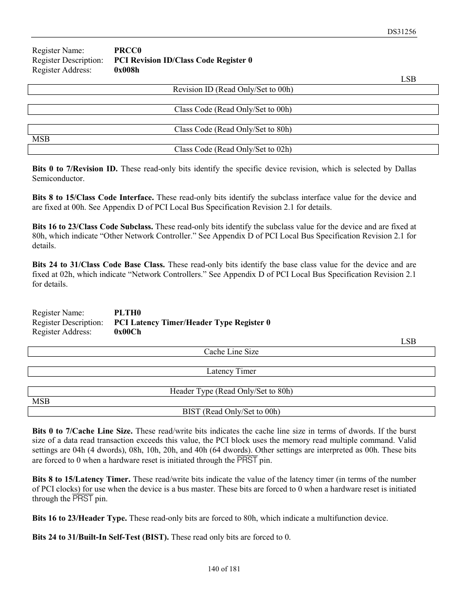 Rainbow Electronics DS31256 User Manual | Page 140 / 181