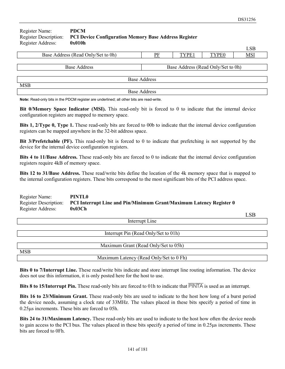 Rainbow Electronics DS31256 User Manual | Page 141 / 181