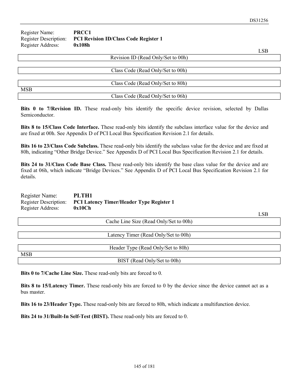 Rainbow Electronics DS31256 User Manual | Page 145 / 181