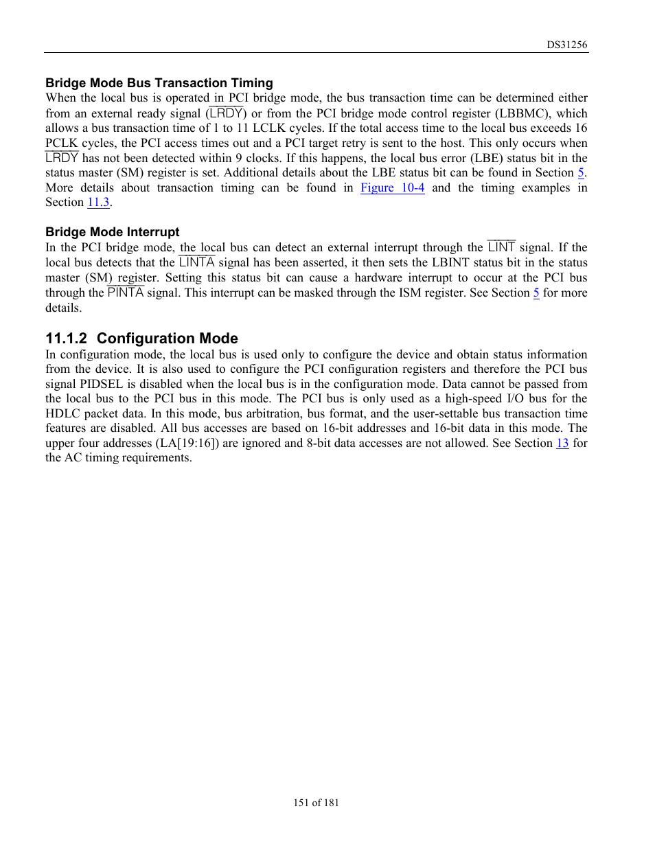 Configuration mode, 2 configuration mode | Rainbow Electronics DS31256 User Manual | Page 151 / 181