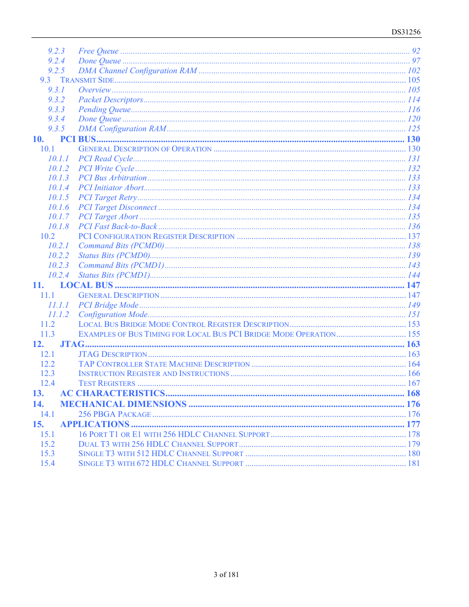 Rainbow Electronics DS31256 User Manual | Page 3 / 181