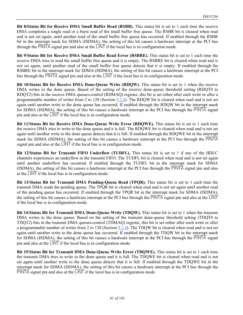Rainbow Electronics DS31256 User Manual | Page 41 / 181