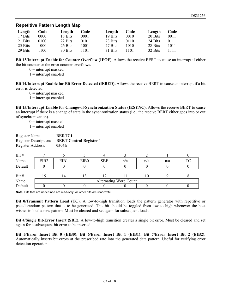 Rainbow Electronics DS31256 User Manual | Page 63 / 181