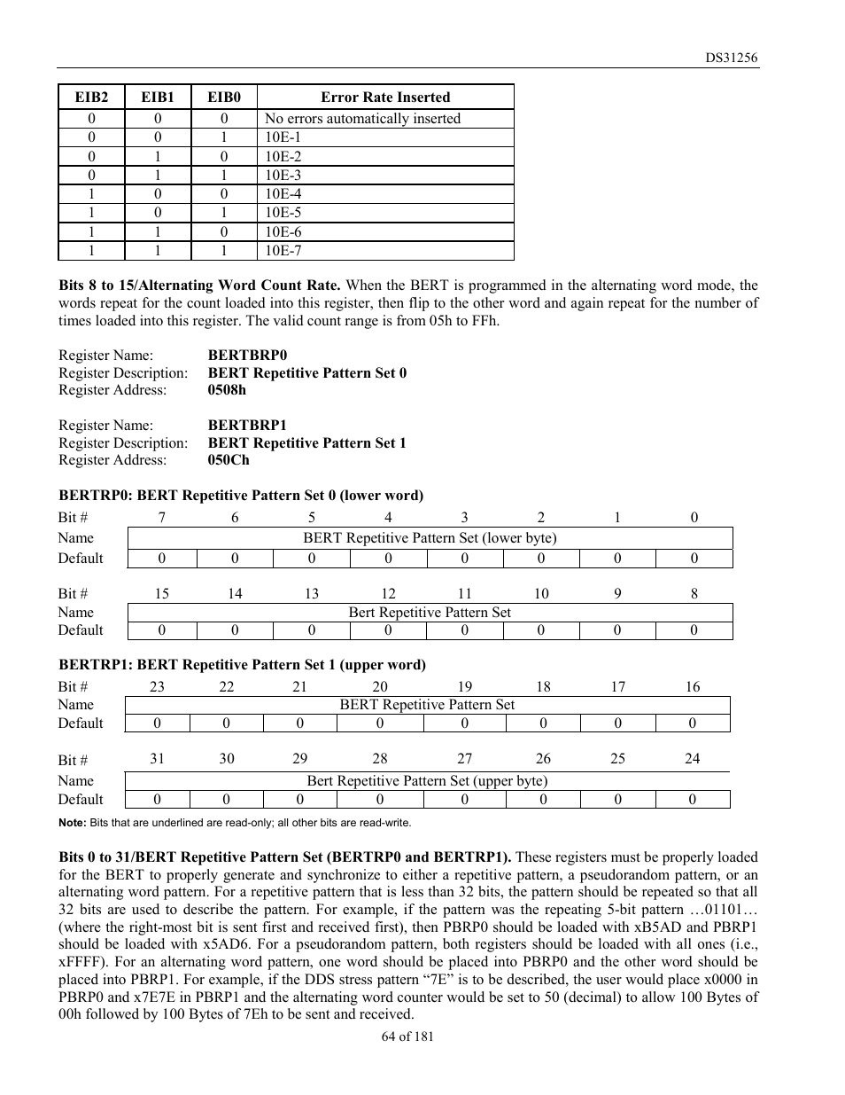Rainbow Electronics DS31256 User Manual | Page 64 / 181